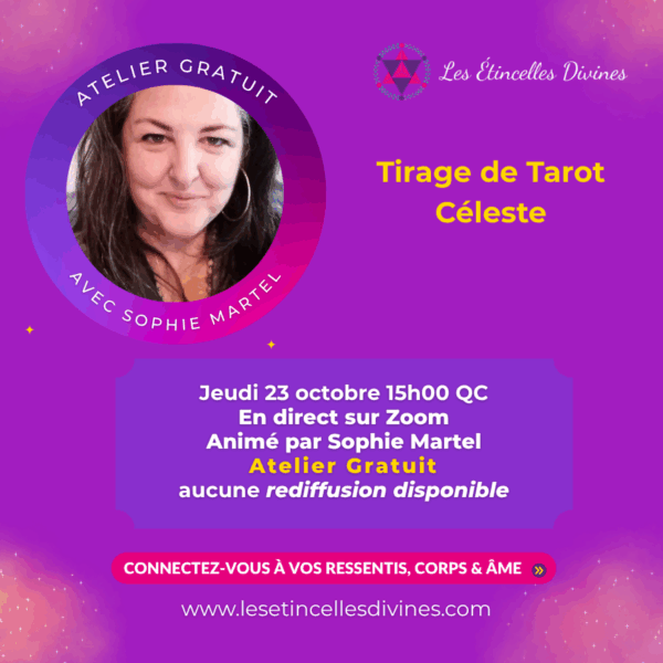 tarot celeste avec Sophie Martel 23 octobre