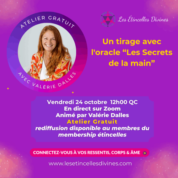 Un tirage avec l'oracle “Les Secrets de la main”